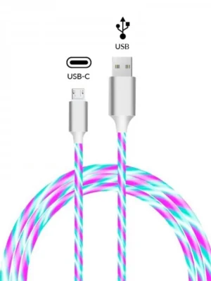 Câble Charge Rapide USB-A Vers USB-C Lumineux