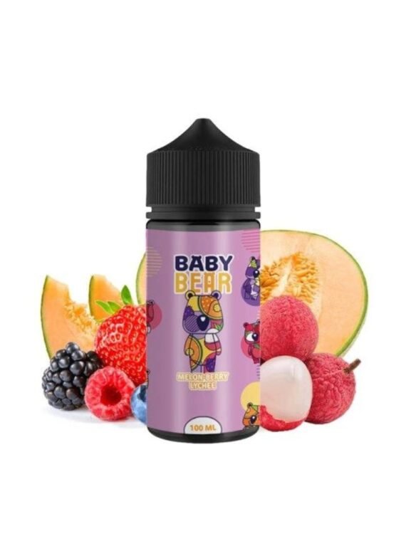 Melon Berry Lychee 0mg 100ml - Baby Bear