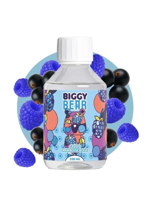 Cassis Framboise Bleue 0mg 200ml + bouteille 70ml - Biggy Bear