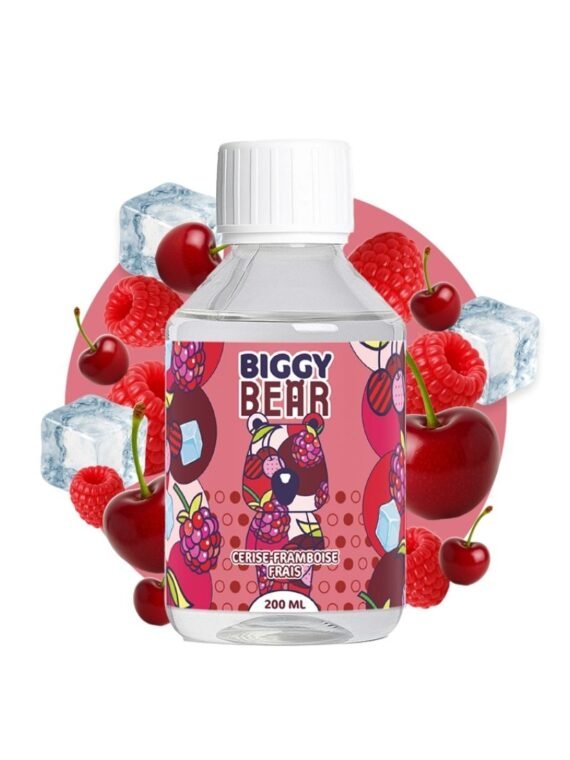 Cerise Framboise Frais 0mg 200ml + Bouteille 70ml - Biggy Bear