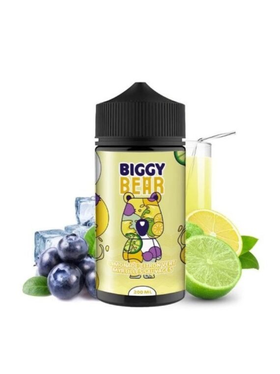 Limonade Citron Vert Myrtilles 0mg 200ml - Biggy Bear