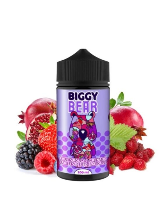 Fruits Rouges Grenade Fraise Des Bois Acidulée 0mg 200ml - Biggy Bear
