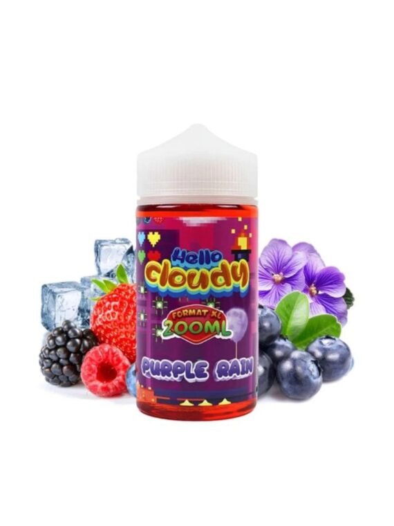 PURPLE RAIN 0MG 200ML - HELLO CLOUDY