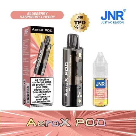 CARTOUCHE AERO X 2ML + E-LIQUIDE 10ML 2% (1PC) - JNR Blue Razz Cherry