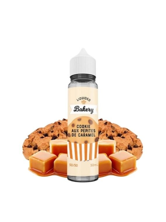 COOKIE AUX PÉPITES DE CARAMEL 0MG 50ML - LIQUIDEO TENTATION