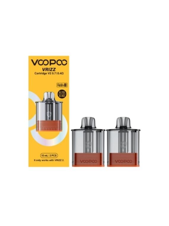 CARTOUCHES VRIZZ V2 DUAL MESH 0.7-0.4Ω 15ML (2PCS) - VOOPOO