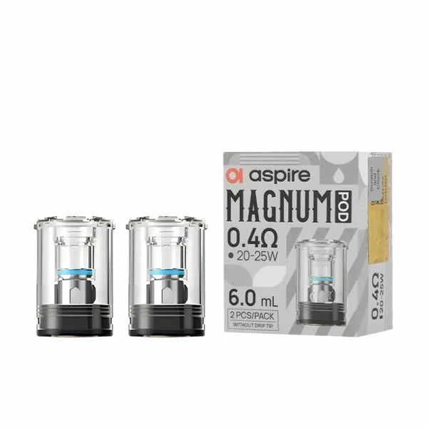 CARTOUCHES MAGNUM 0.4Ω 6ML (2PCS) - ASPIRE